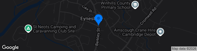 Map showing The Alfred Hall Memorial Ground