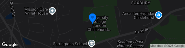 Map showing Foxbury Avenue