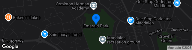 Map showing Emerald Park