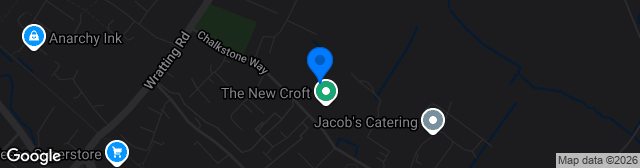 Map showing The New Croft