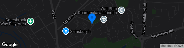 Map showing Redding Way