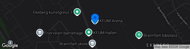 Map showing KFUM Arena