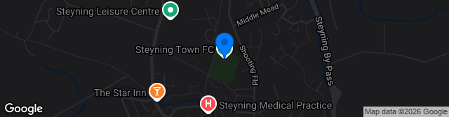 Map showing Steyning Town Community Football Club