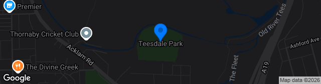 Map showing Teesdale Park
