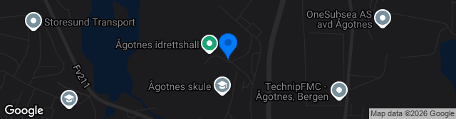 Map showing Ågotnes Stadion