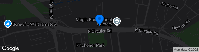 Map showing Wadham Lodge Stadium