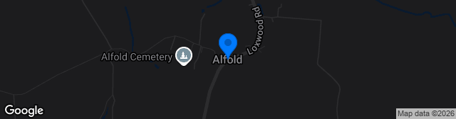 Map showing The Recreation Ground Alfold