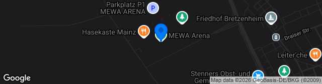 Map showing MEWA ARENA