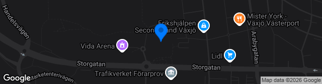 Map showing Visma Arena