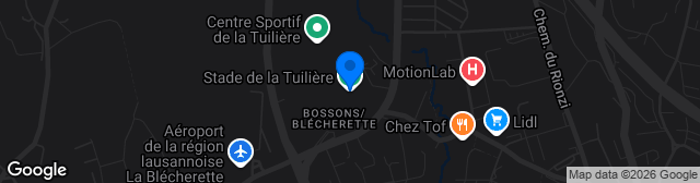 Map showing Stade de la Tuilière