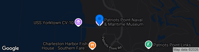Map showing Patriots Point