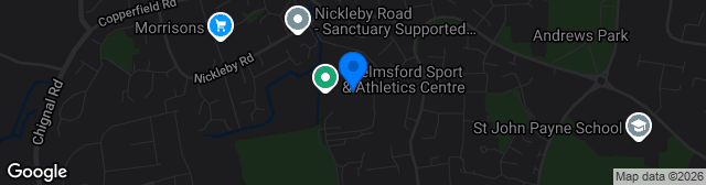 Map showing Melbourne Stadium