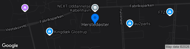 Map showing Herstedøster Stadion