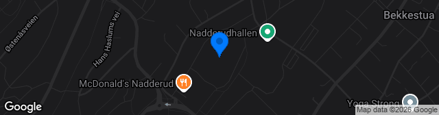 Map showing Nadderud Stadion