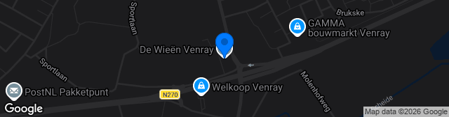 Map showing Sportpark De Wieën