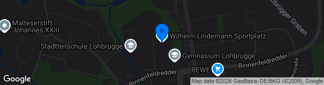 Map showing Wilhelm-Lindemann-Sportanlage