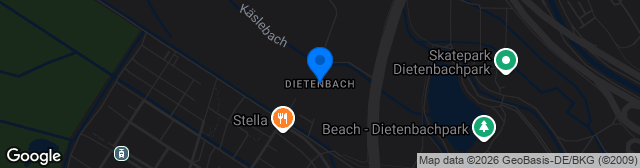 Map showing Dietenbach-Sportpark