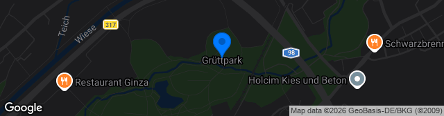 Map showing Lörrach-Grütt-Kunstrasen