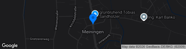 Map showing Sportplatz Meiningen