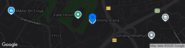 Map showing Intility Arena