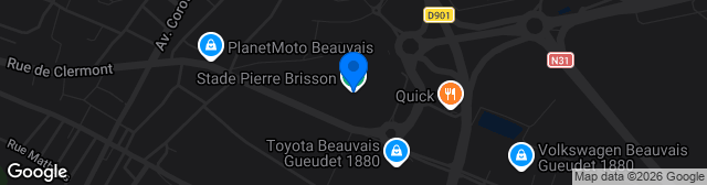 Map showing Stade Pierre Brisson