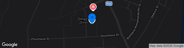Map showing Stadion Dinaz