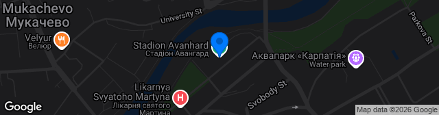 Map showing Stadion Avanhard