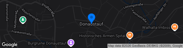 Map showing Sportzentrum Donaustauf - Platz 1
