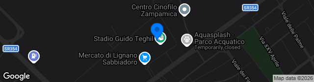 Map showing Stadio Guido Teghil