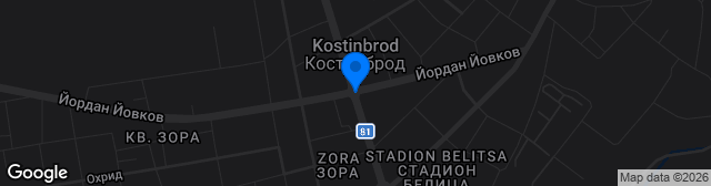 Map showing Stadion Georgi Benkovski