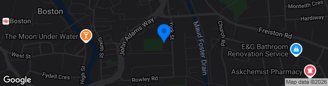 Map showing The Jakemans Community Stadium