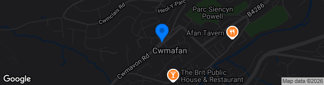 Map showing Ynys Park