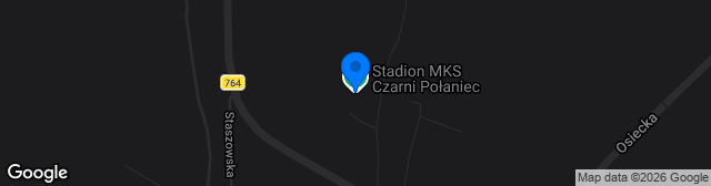 Map showing Stadion MKS Czarni Połaniec