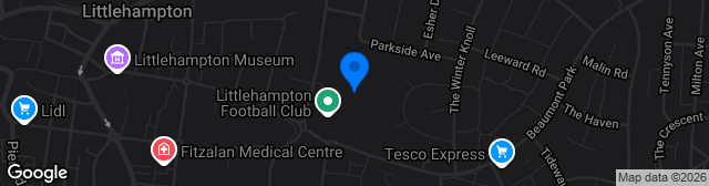 Map showing The Sportsfield