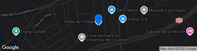 Map showing Stade du Tirage