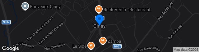 Map showing Ciney Terrain 4