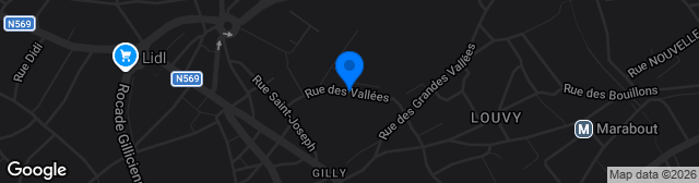 Map showing Stade Rue Des Vallées