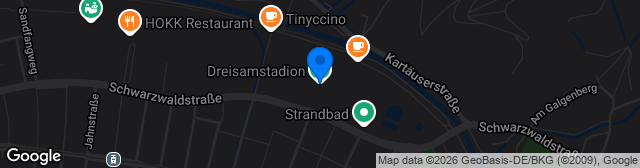 Map showing Dreisamstadion