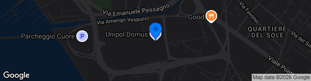 Map showing Unipol Domus