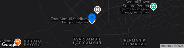 Map showing Stadion Tsar Samuil