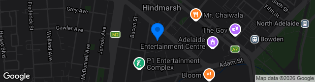 Map showing Coopers Stadium