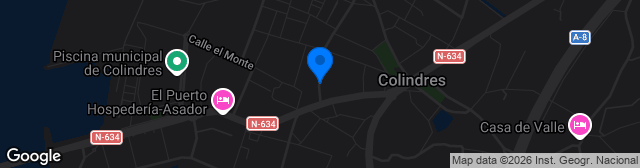 Map showing Campos del Carmen