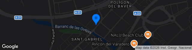 Map showing Polideportivo Juan Antonio Samaranch