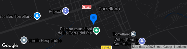 Map showing Polideportivo Isabel Fernández