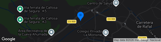 Map showing Campo de Fútbol El Palmeral