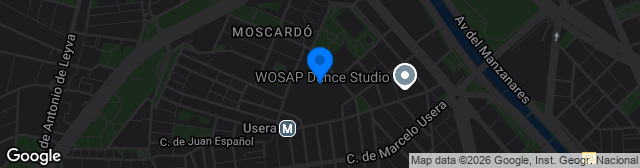 Map showing Estadio Román Valero