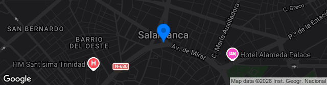 Map showing Estadio Municipal de Fútbol Francisco Mateos