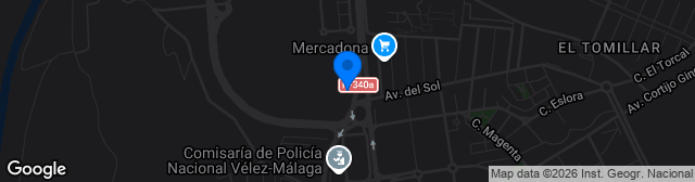 Map showing Estadio Juan Manuel Azuaga