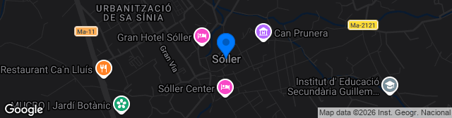 Map showing Parque Municipal Sóller