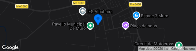 Map showing Camp de Fútbol de Muro